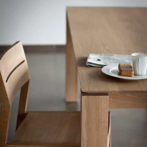 Rectangle Pine Wood Table for Restaurant Modern Dining Table with 4 Legs