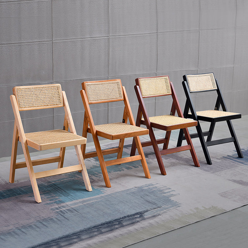 Contemporary Style Armless Chair Open Back Side Wooden Chair for Dining Room