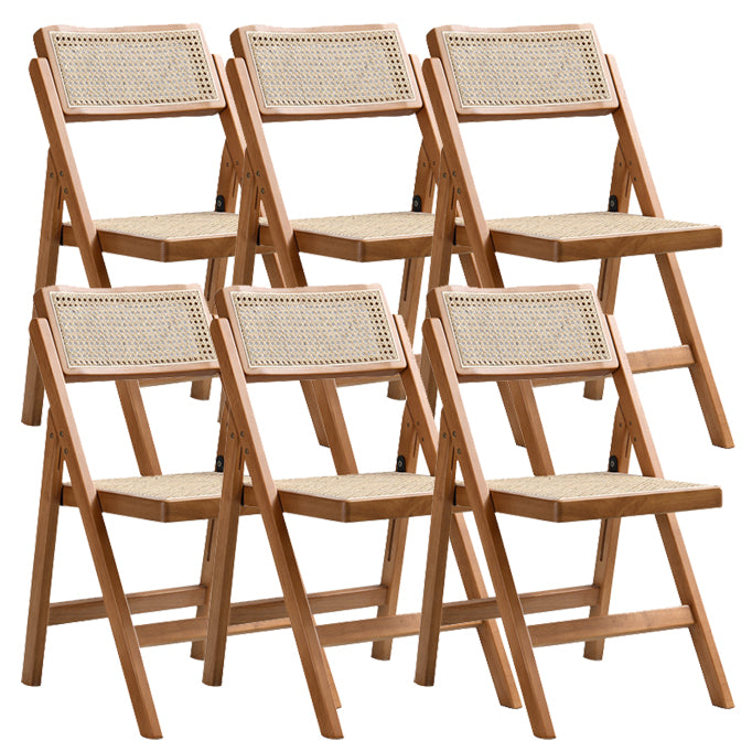 Contemporary Style Armless Chair Open Back Side Wooden Chair for Dining Room