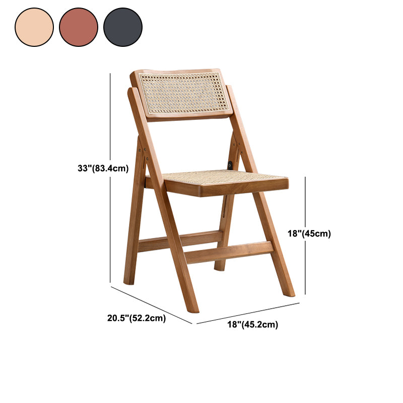 Contemporary Style Armless Chair Open Back Side Wooden Chair for Dining Room