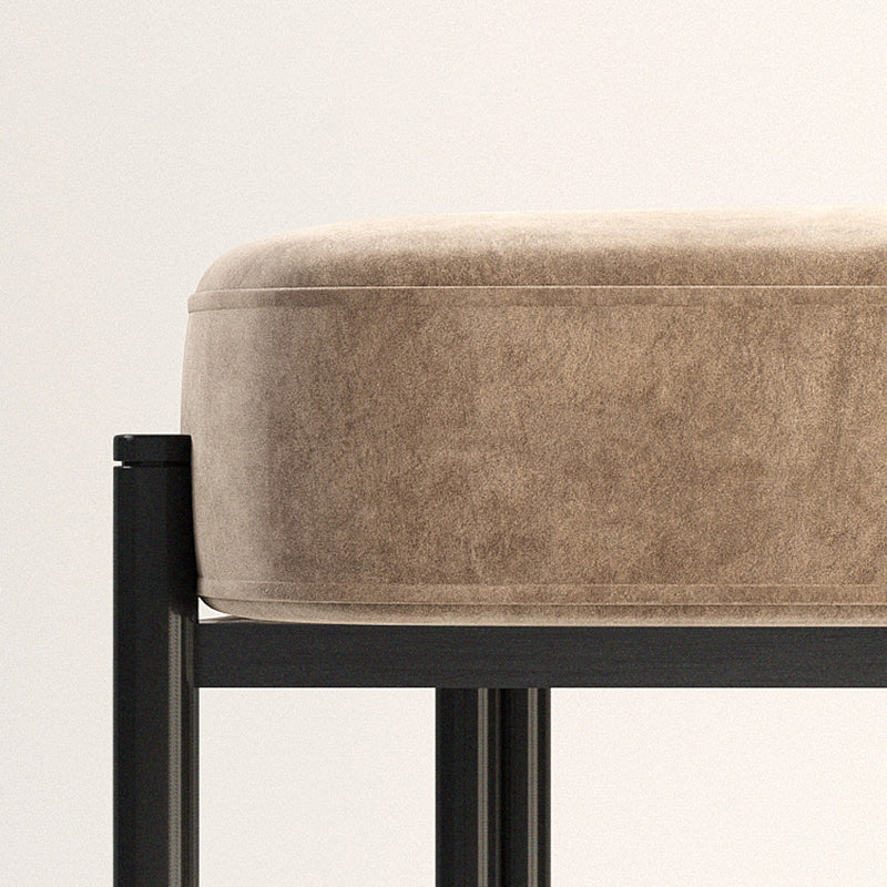 Industrial Velvet Dining Room Chair Open Back Dining Side Chair for Restaurant Use