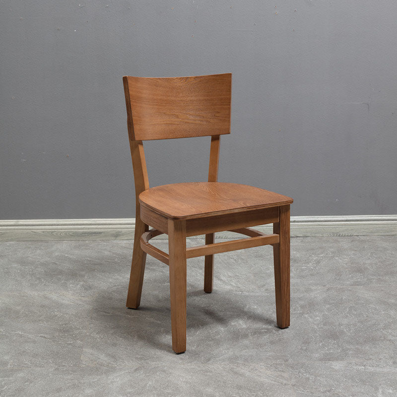 Contemporary Chair Armless Open Back Chair with Wood Legs for Kitchen