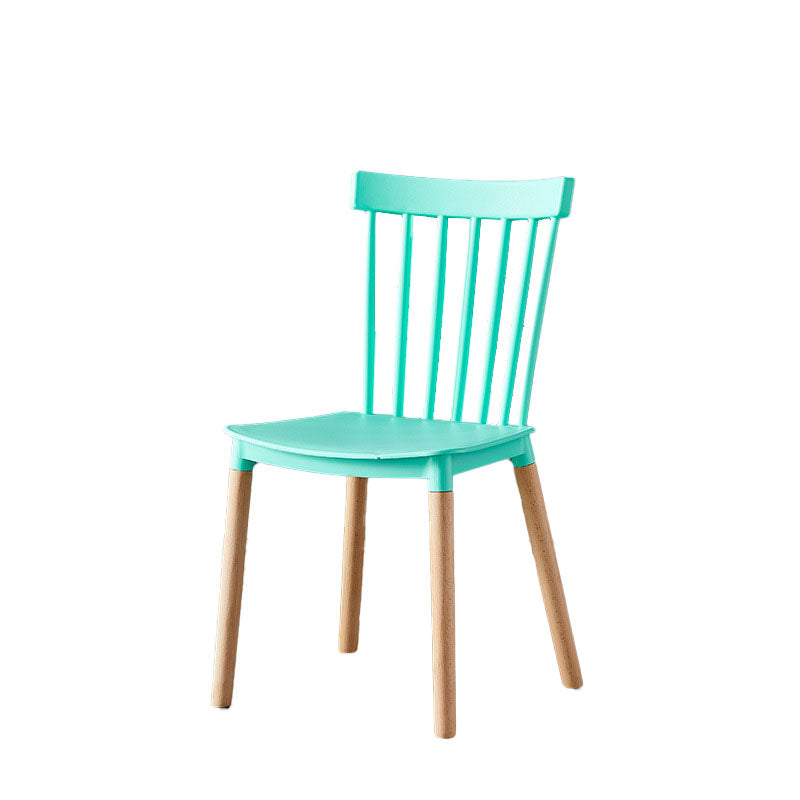 Contemporary Style Chair Dining Armless Dining Chairs with Wooden Legs for Home