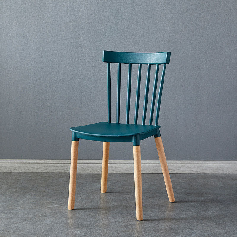 Contemporary Style Chair Dining Armless Dining Chairs with Wooden Legs for Home