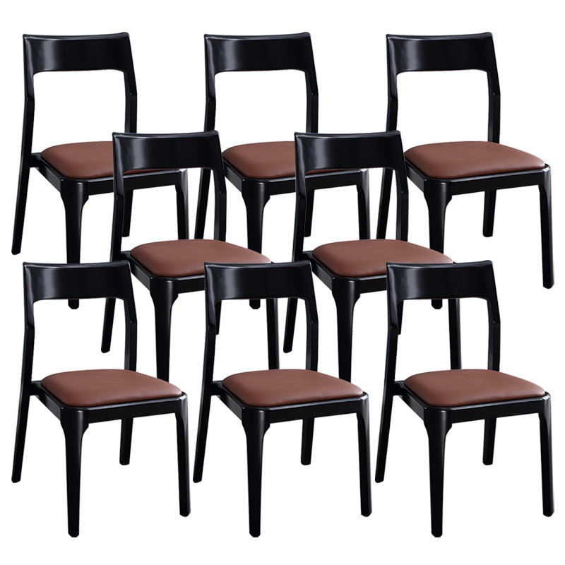 Traditional Armless Dining Chairs Open Back Dining Side Chair