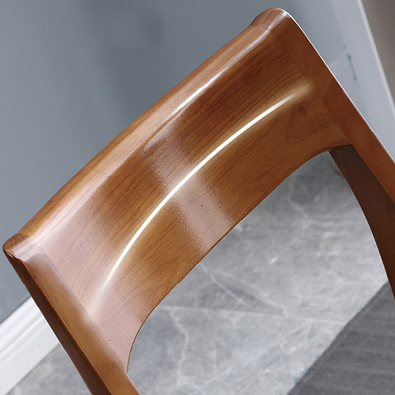 Traditional Armless Dining Chairs Open Back Dining Side Chair