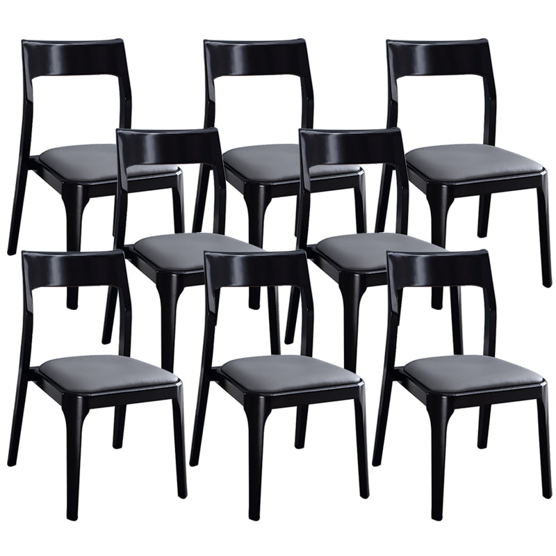 Traditional Armless Dining Chairs Open Back Dining Side Chair
