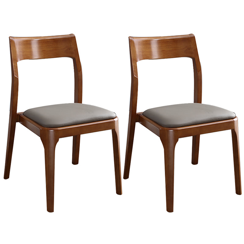 Traditional Armless Dining Chairs Open Back Dining Side Chair