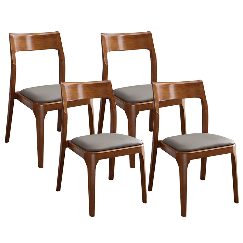 Traditional Armless Dining Chairs Open Back Dining Side Chair