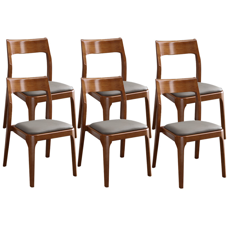 Traditional Armless Dining Chairs Open Back Dining Side Chair