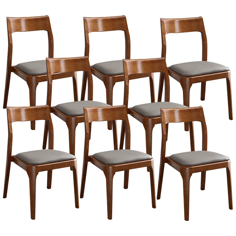 Traditional Armless Dining Chairs Open Back Dining Side Chair