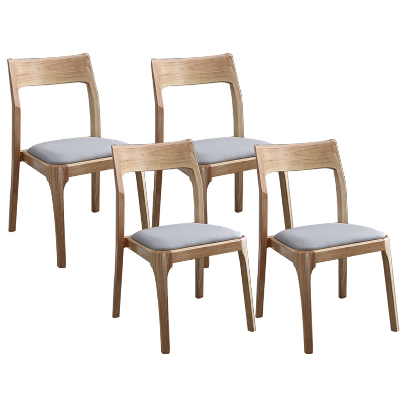 Traditional Armless Dining Chairs Open Back Dining Side Chair