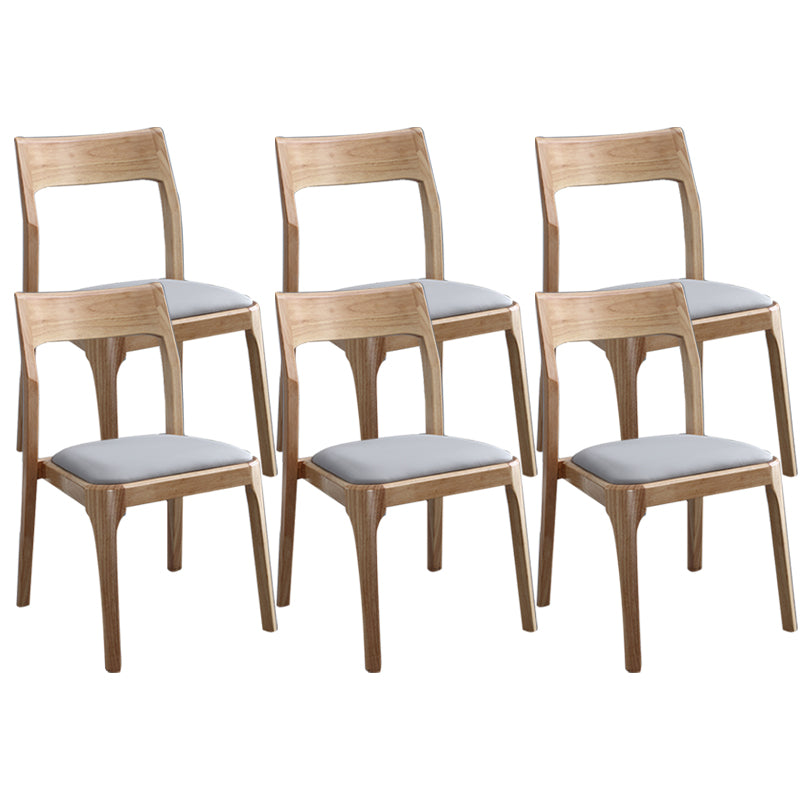 Traditional Armless Dining Chairs Open Back Dining Side Chair