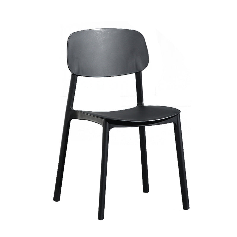 Modern Open Back Side Chair Plastic Indoor Arm Chair for Dining Room Bedroom