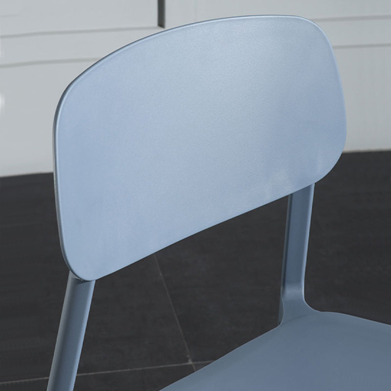 Modern Open Back Side Chair Plastic Indoor Arm Chair for Dining Room Bedroom