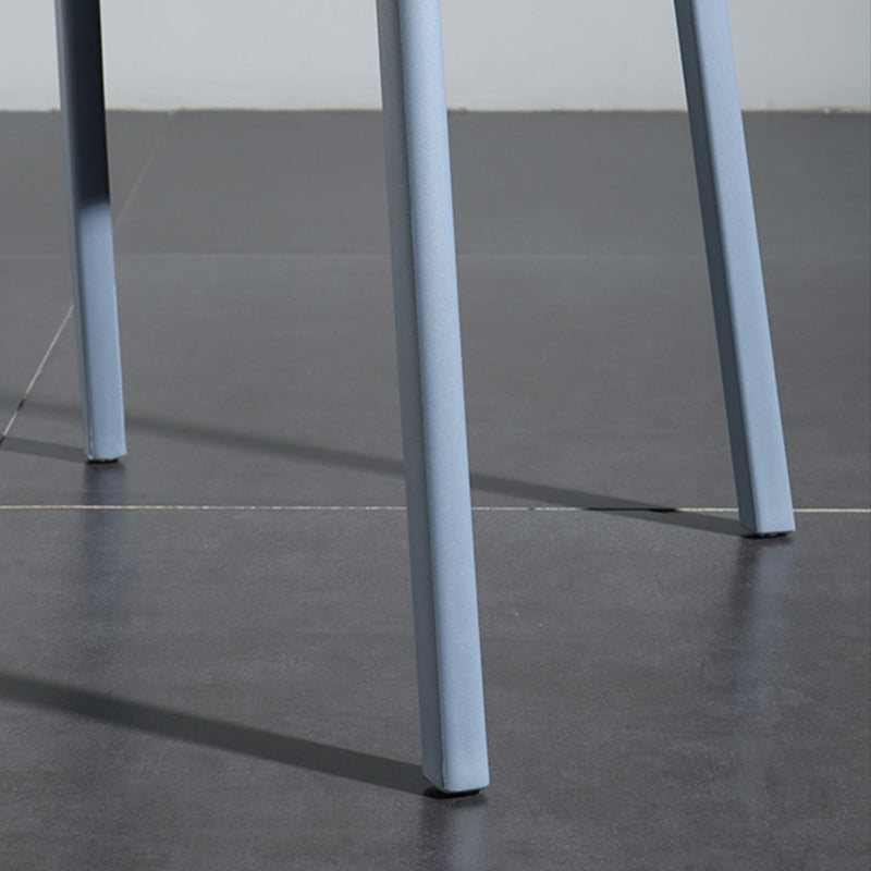 Modern Open Back Side Chair Plastic Indoor Arm Chair for Dining Room Bedroom