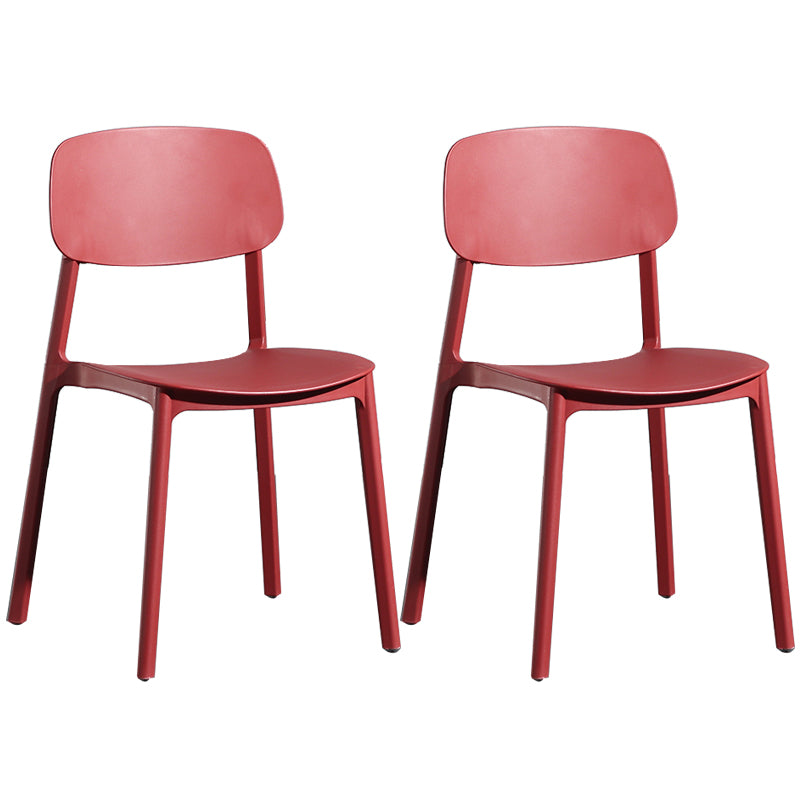 Modern Open Back Side Chair Plastic Indoor Arm Chair for Dining Room Bedroom