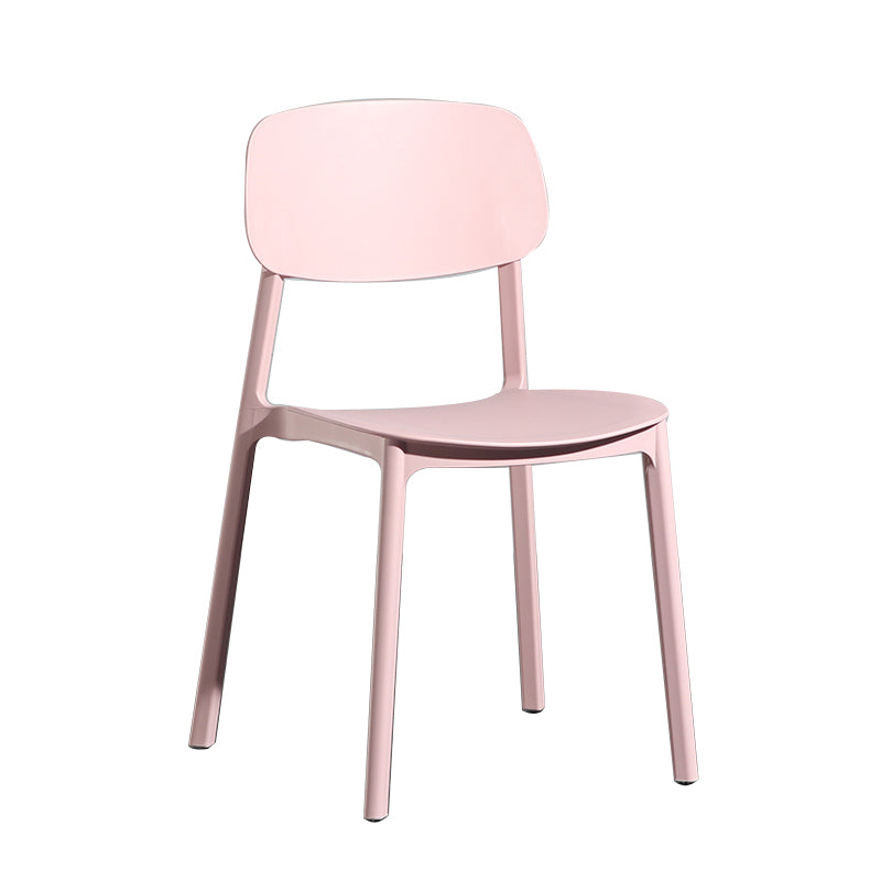 Modern Open Back Side Chair Plastic Indoor Arm Chair for Dining Room Bedroom
