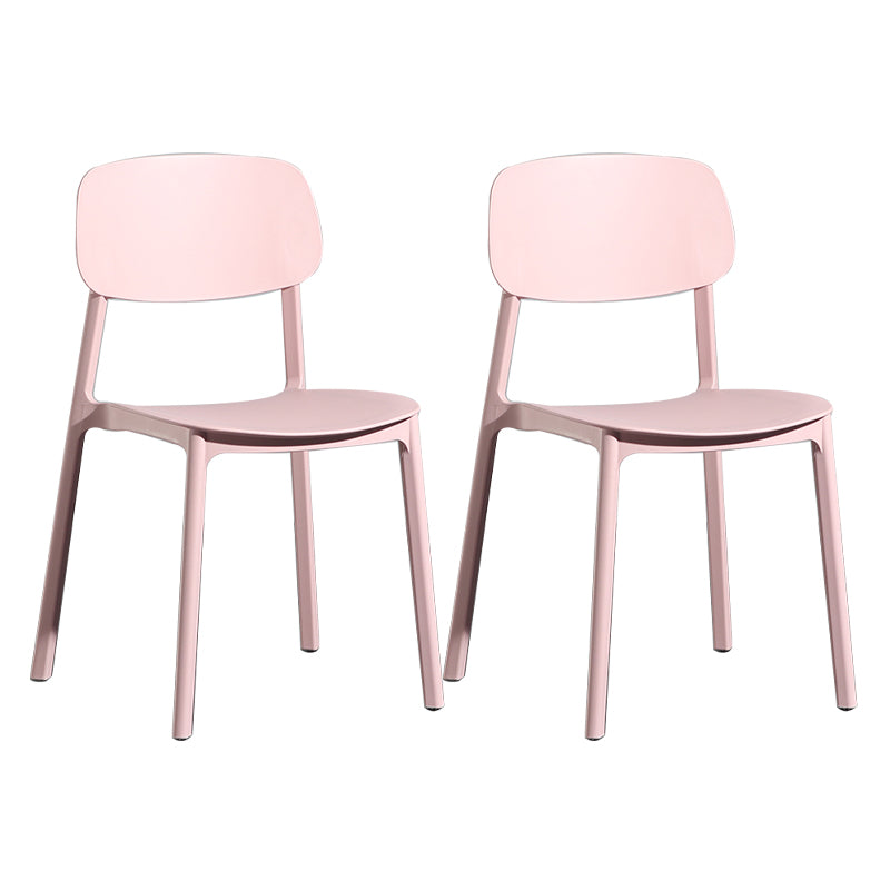 Modern Open Back Side Chair Plastic Indoor Arm Chair for Dining Room Bedroom