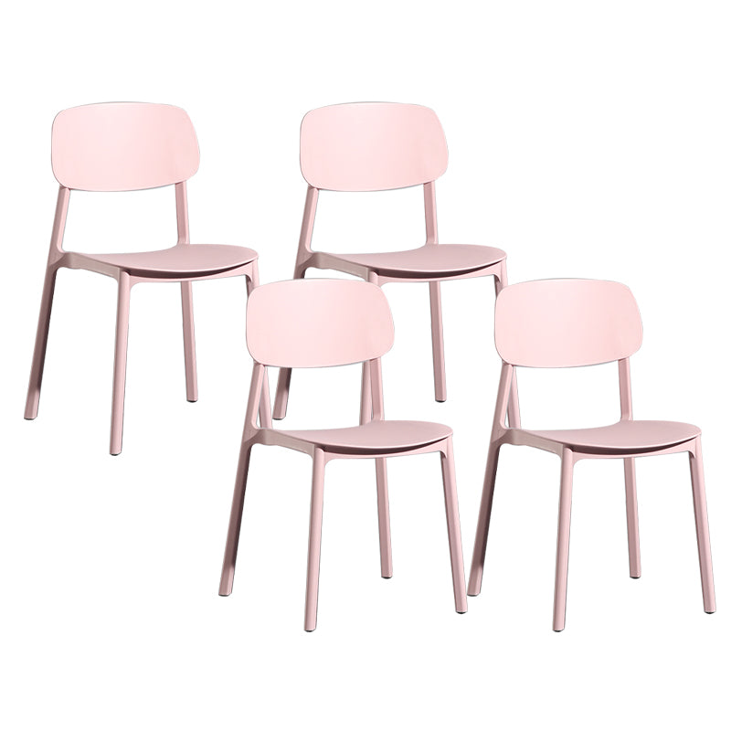 Modern Open Back Side Chair Plastic Indoor Arm Chair for Dining Room Bedroom