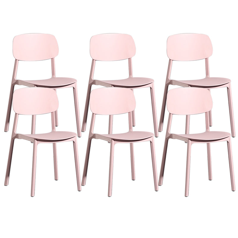 Modern Open Back Side Chair Plastic Indoor Arm Chair for Dining Room Bedroom