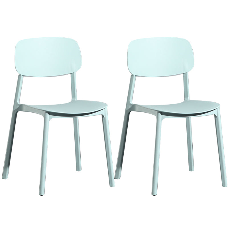 Modern Open Back Side Chair Plastic Indoor Arm Chair for Dining Room Bedroom