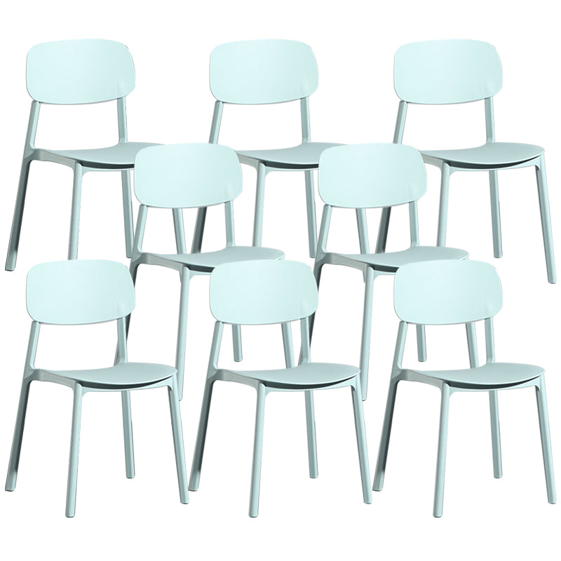 Modern Open Back Side Chair Plastic Indoor Arm Chair for Dining Room Bedroom