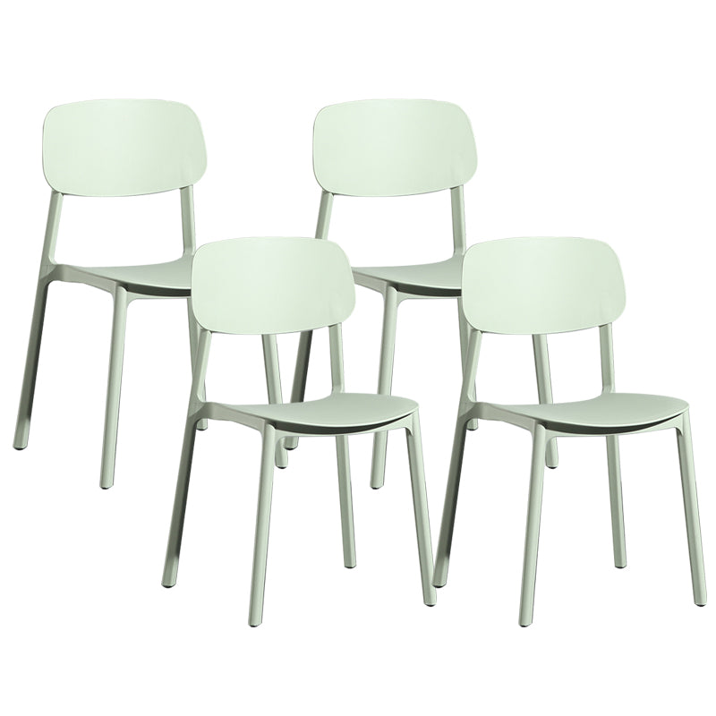 Modern Open Back Side Chair Plastic Indoor Arm Chair for Dining Room Bedroom