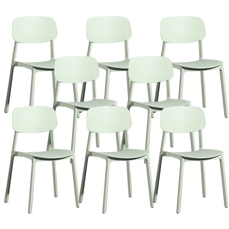 Modern Open Back Side Chair Plastic Indoor Arm Chair for Dining Room Bedroom