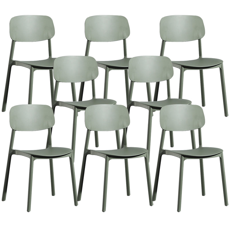 Modern Open Back Side Chair Plastic Indoor Arm Chair for Dining Room Bedroom