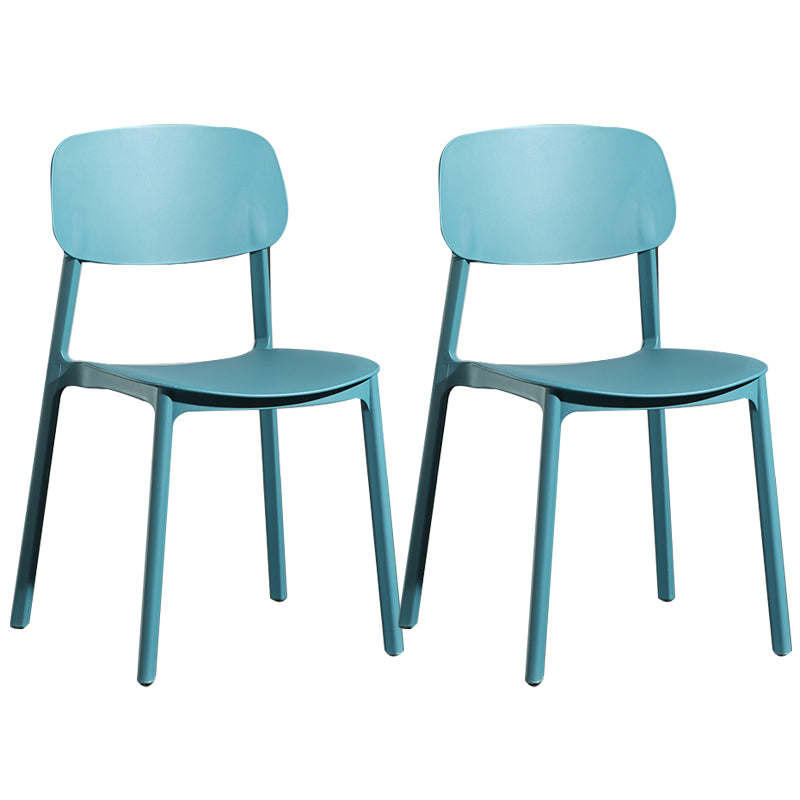 Modern Open Back Side Chair Plastic Indoor Arm Chair for Dining Room Bedroom