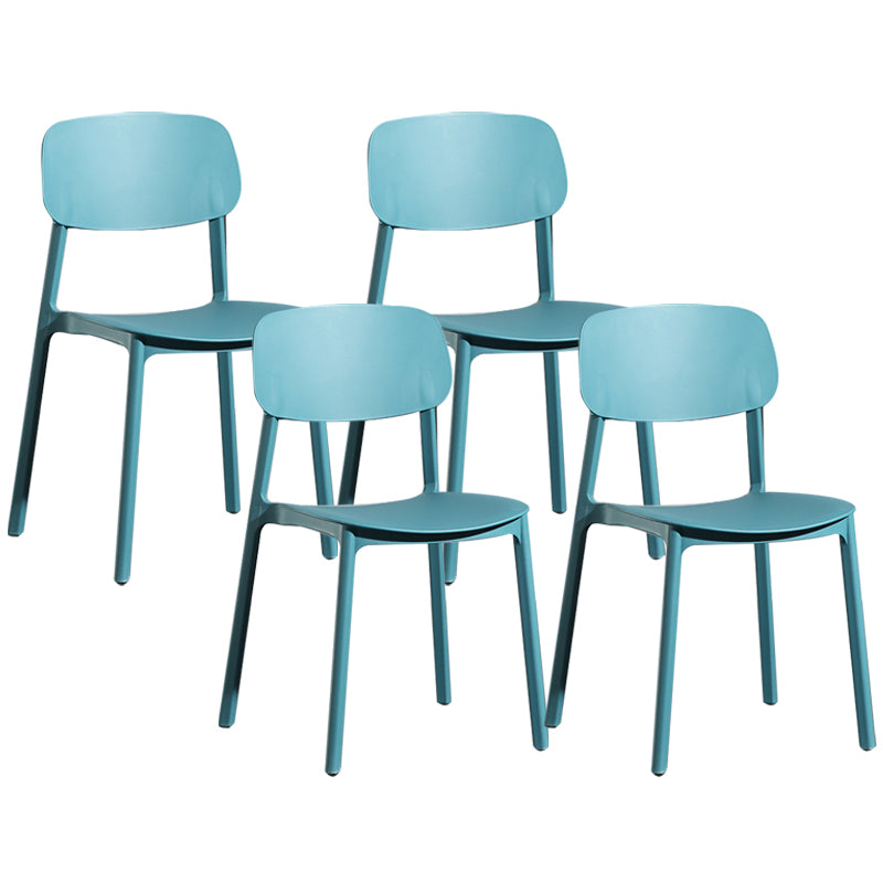 Modern Open Back Side Chair Plastic Indoor Arm Chair for Dining Room Bedroom