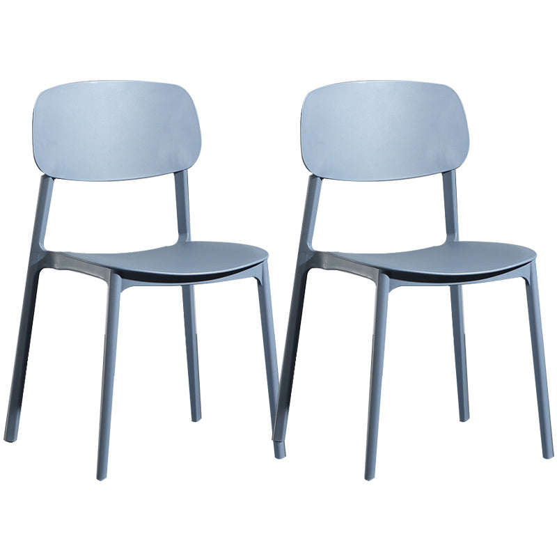 Modern Open Back Side Chair Plastic Indoor Arm Chair for Dining Room Bedroom