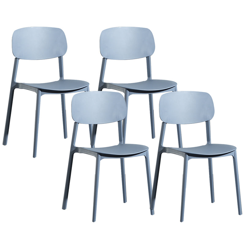 Modern Open Back Side Chair Plastic Indoor Arm Chair for Dining Room Bedroom
