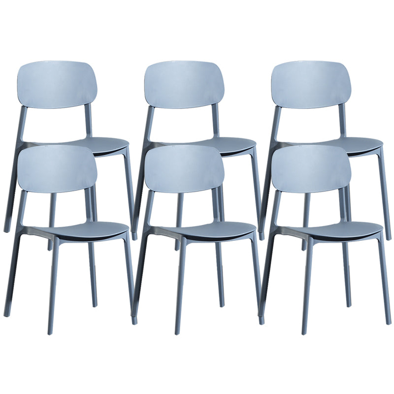 Modern Open Back Side Chair Plastic Indoor Arm Chair for Dining Room Bedroom