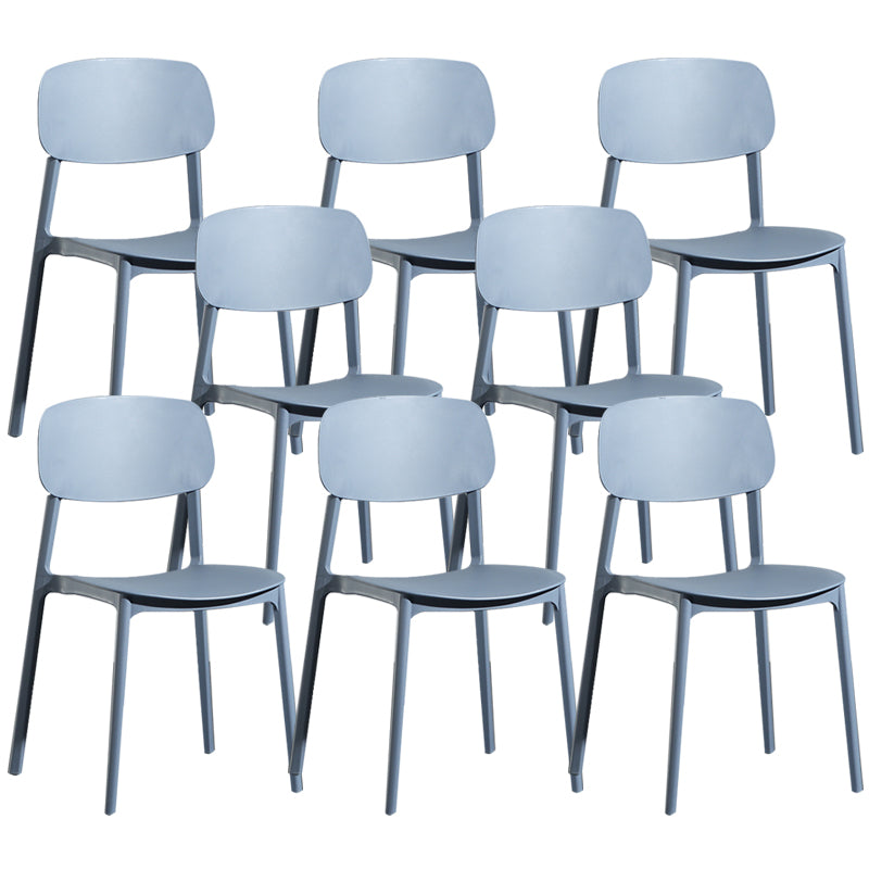 Modern Open Back Side Chair Plastic Indoor Arm Chair for Dining Room Bedroom