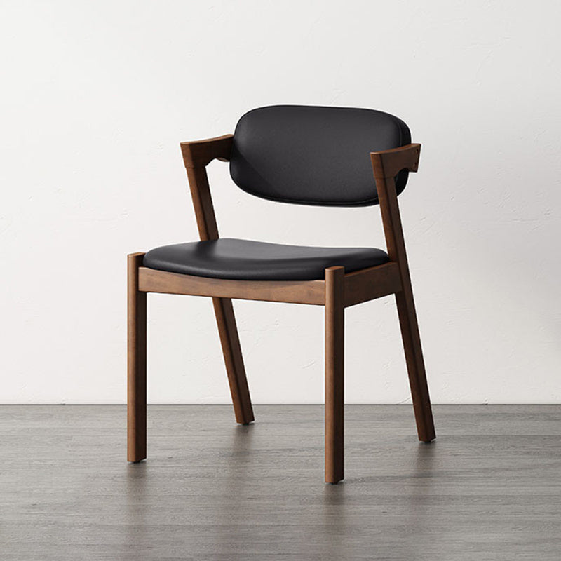 Traditional Dining Accent Chair Open Back Dining Room Chair for Home