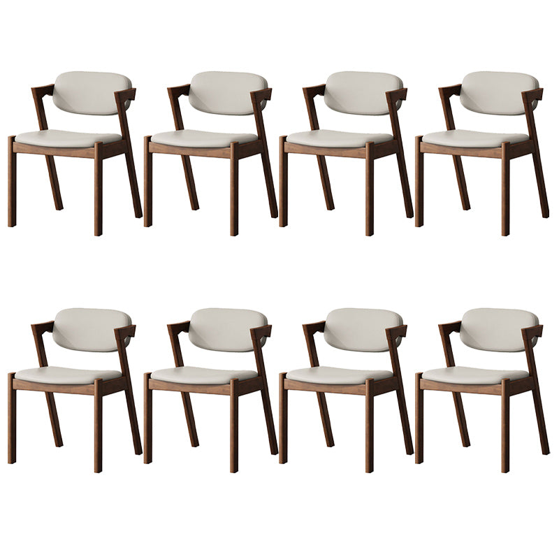 Traditional Dining Accent Chair Open Back Dining Room Chair for Home