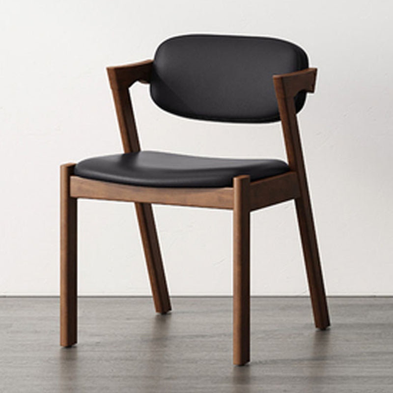 Traditional Dining Accent Chair Open Back Dining Room Chair for Home