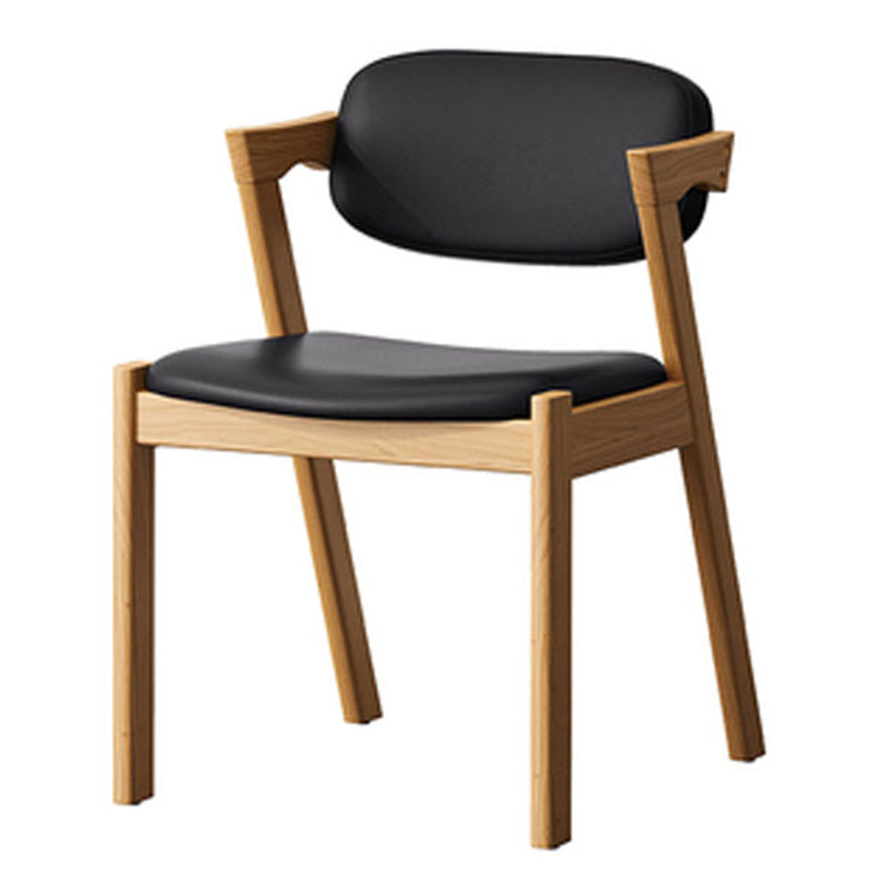 Traditional Dining Accent Chair Open Back Dining Room Chair for Home