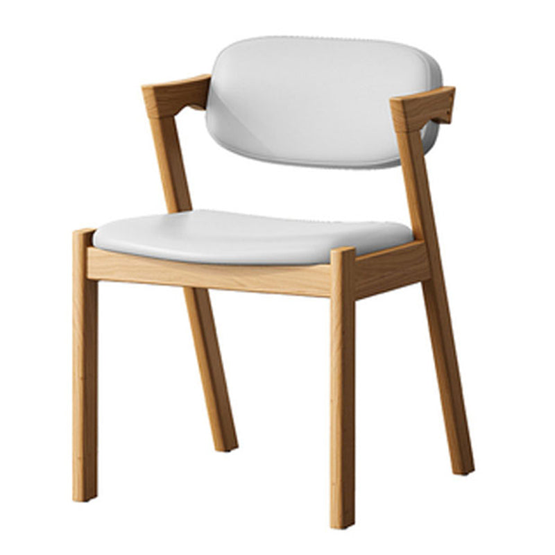 Traditional Dining Accent Chair Open Back Dining Room Chair for Home