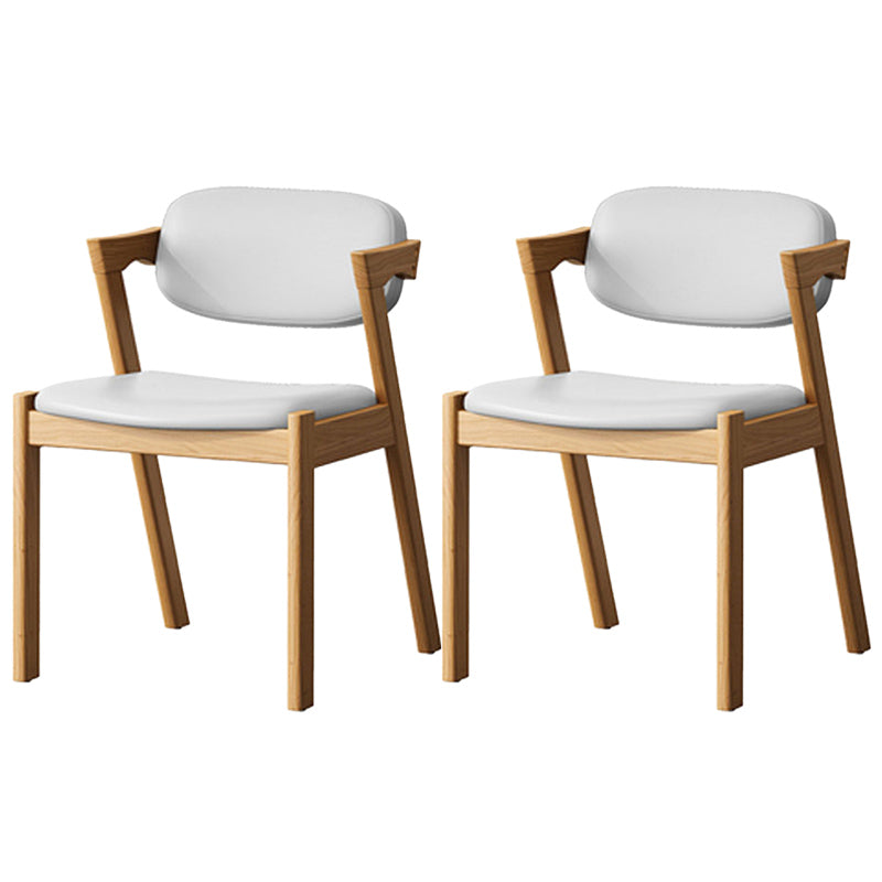 Traditional Dining Accent Chair Open Back Dining Room Chair for Home