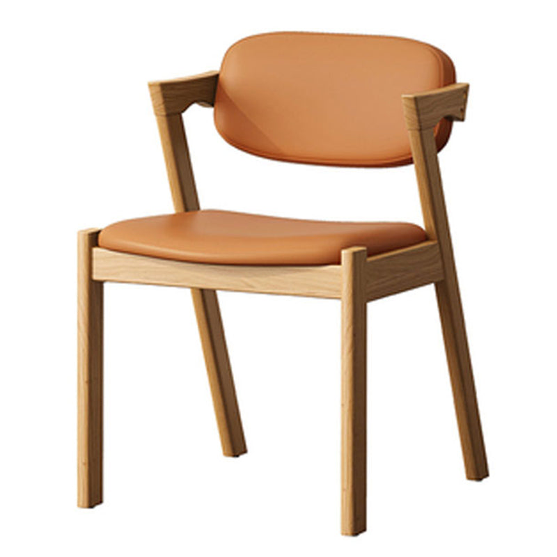 Traditional Dining Accent Chair Open Back Dining Room Chair for Home