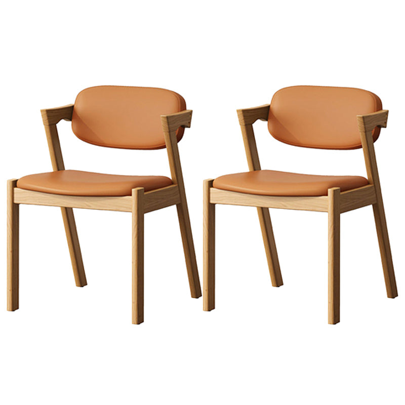 Traditional Dining Accent Chair Open Back Dining Room Chair for Home