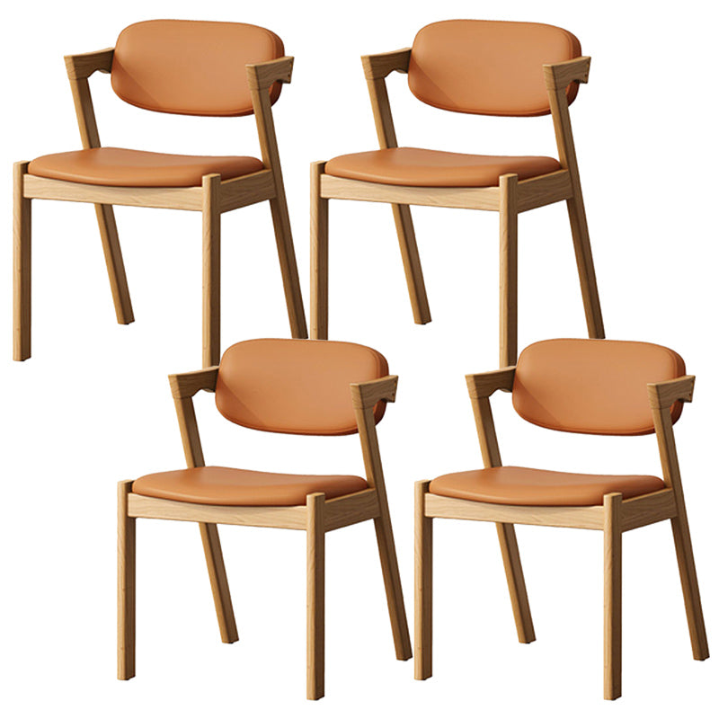 Traditional Dining Accent Chair Open Back Dining Room Chair for Home