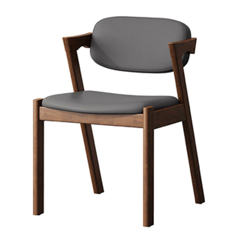 Traditional Dining Accent Chair Open Back Dining Room Chair for Home