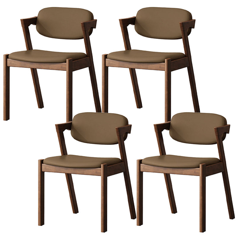 Traditional Dining Accent Chair Open Back Dining Room Chair for Home