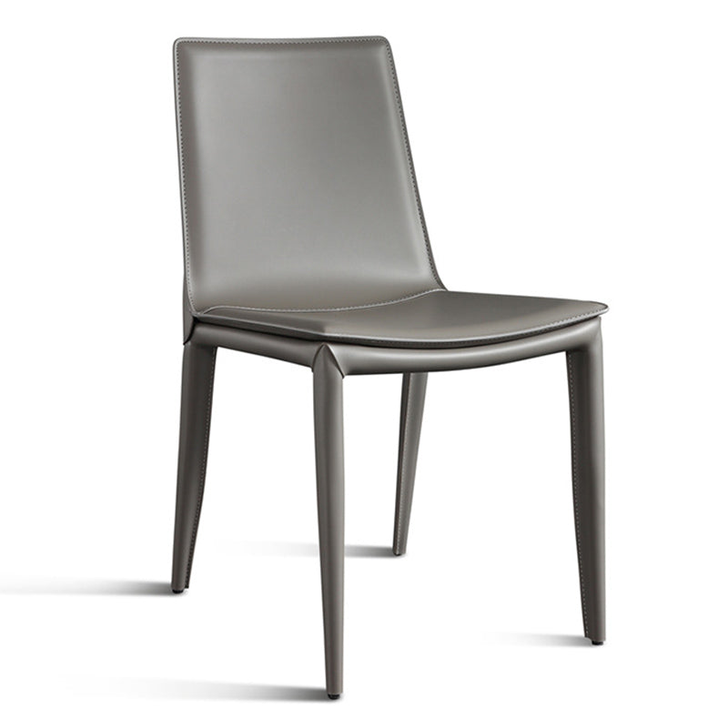 Modern Armless Dining Chairs Low Back Upholstered Side Chair