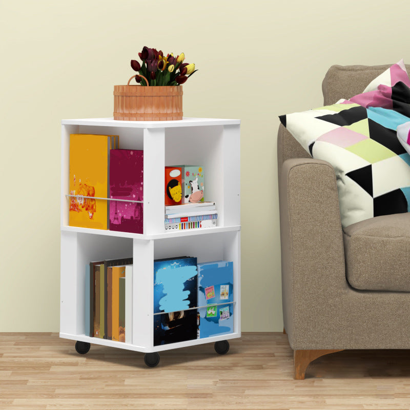 Contemporary Wood Bookshelf Standard Shelf Bookshelf for Home Office 15.4" W