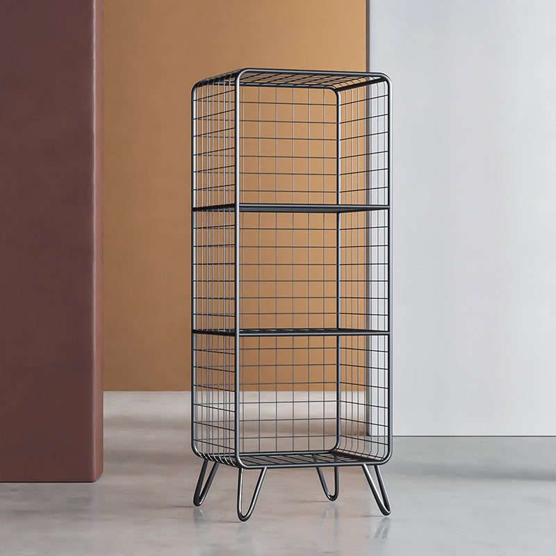 Glam Metal Bookshelf Standard Shelf Bookshelf for Home Office